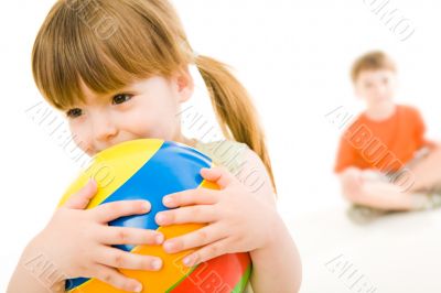 Girl with ball
