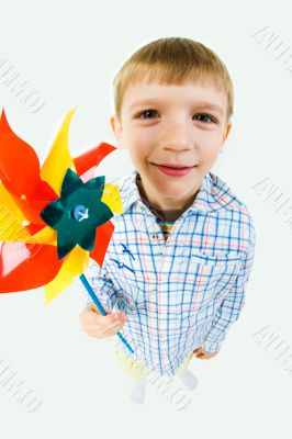 Boy with toy