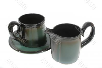 cup and milk jug