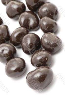 Almonds in Chocolate macro