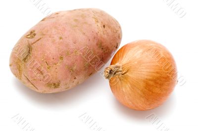 potatoes and onion