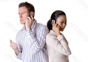 talking over the phone