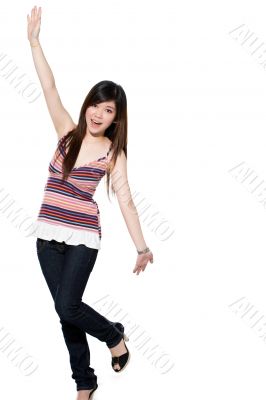 happy teenage girl