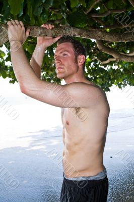 young handsome caucasian man
