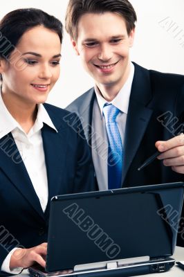 Two business people