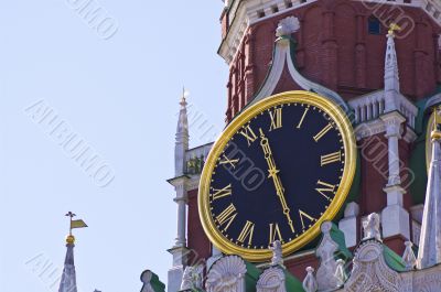 The Kremlin chiming clock.