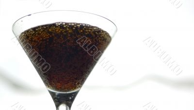 Glass with a drink