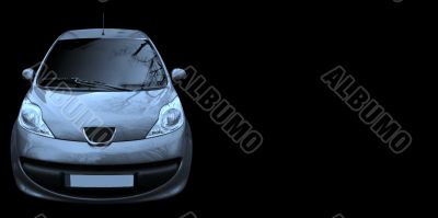 Car isolated on black