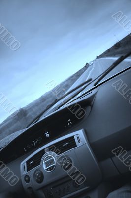 Car view from interior