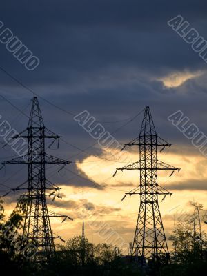 electricity towers