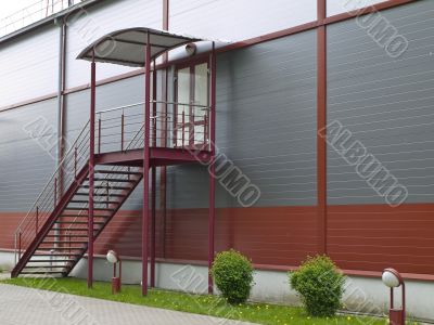 Modern building stairs