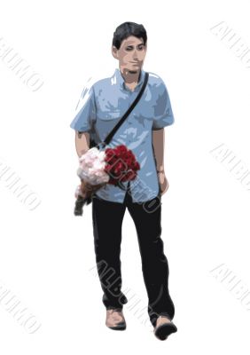 Two Bouquet Guy