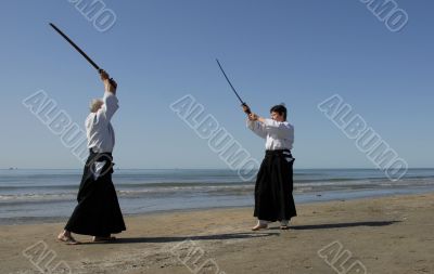 aikido on the beach