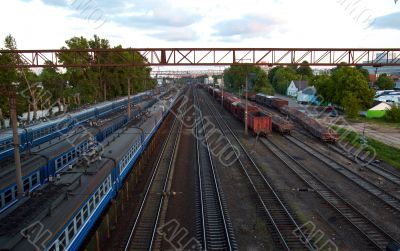 Panorama of tracks
