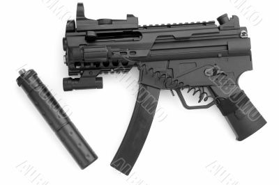 gun with silencer