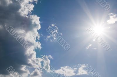Sun and clouds