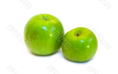 Two green apples