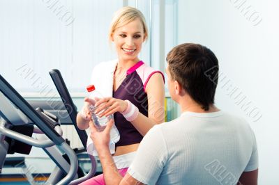 During sport training