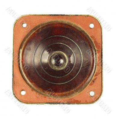 Grunge speaker with reflection