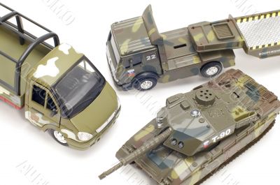 military transport close up