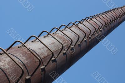 Rusty pipe ladder
