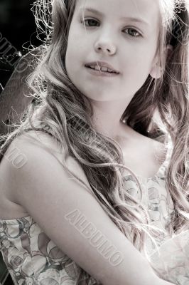 Portrait of a young sweet girl