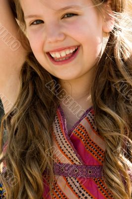 Smiling sweet young girl