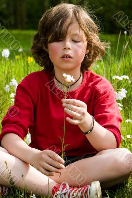 looking to the flower