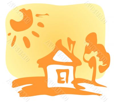 cartoon house