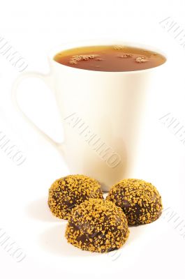 Chocolate  sweets whith nuts