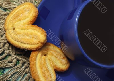 cup of tea and  cookies