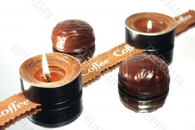 candles and chocolate cakes