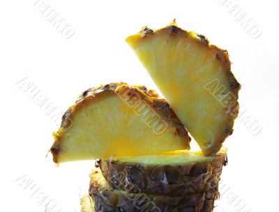 Pineapple   cut on a part