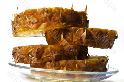 Pineapple cut on a part