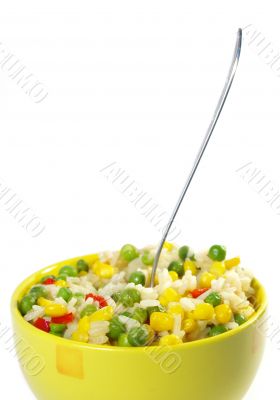 Vegetarian food. Risotto