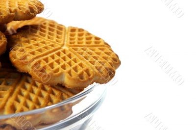 Cookies in the transparent plate