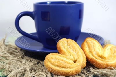 cup of tea and  cookies