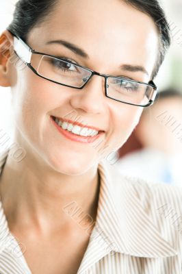 Smiling employee