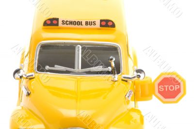school bus close up