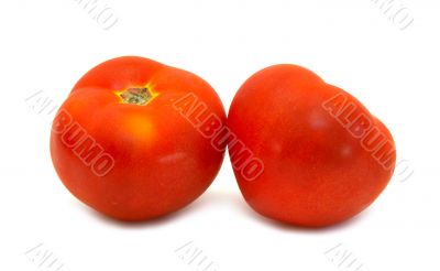 Two juicy tomatos
