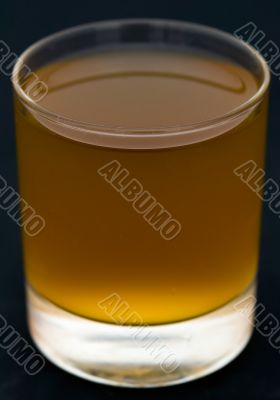Glass with a liquid