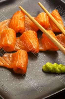 salmon sushi