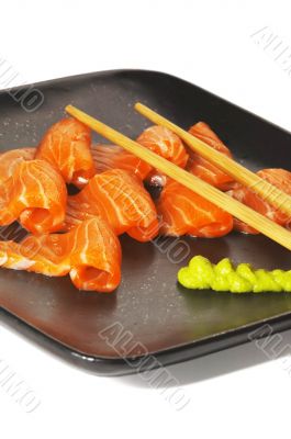 salmon sushi