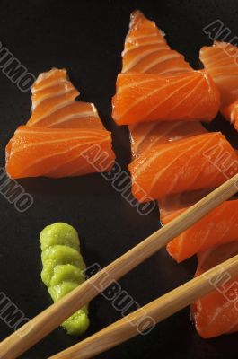 salmon sushi
