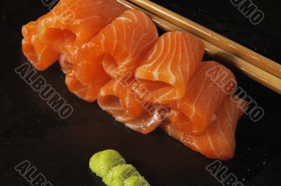 salmon sushi