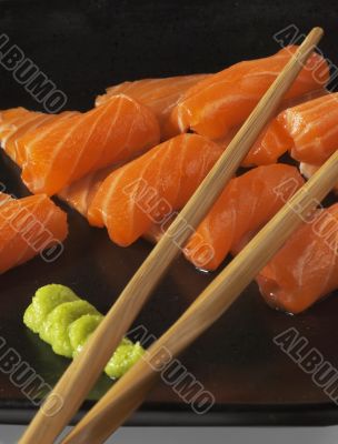 salmon sushi