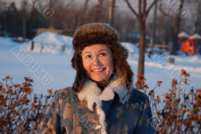 beautifl girl in winter
