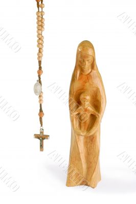 Madonna with rosary