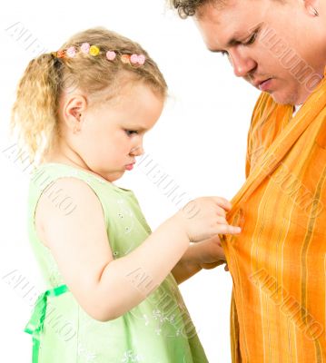 Daughter and father
