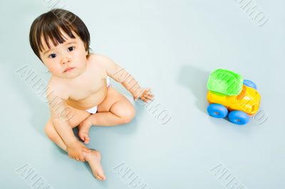 Baby playing